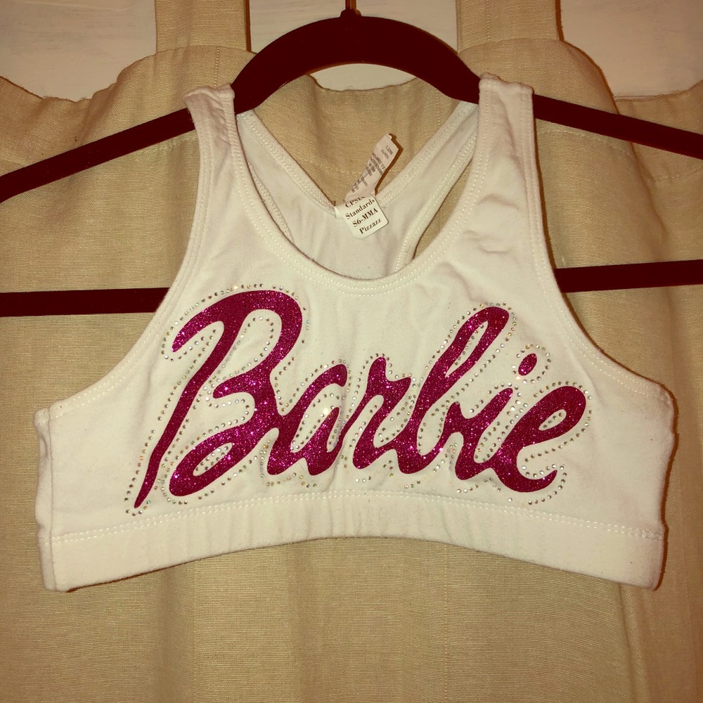 Barbie sports bra youth large